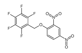 1-[(2,4-dinitrophenoxy)methyl]-2,3,4,5,6-pentafluorobenzene结构式