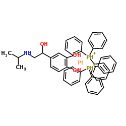 4-[1-hydroxy-2-(propan-2-ylamino)ethyl]benzene-1,2-diol; platinum; triphenylphosphanium Structure