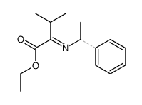 ethyl 3-methyl-2-((1-phenylethyl)imino)butanoate Structure