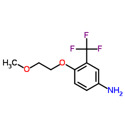 4-(2-Methoxyethoxy)-3-(trifluoromethyl)aniline结构式