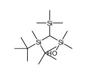 ditert-butyl-[[hydroxy(dimethyl)silyl]-trimethylsilylmethyl]-methylsilane Structure