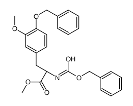 3-Methoxy-N-[(phenylmethoxy)carbonyl]-O-(phenylmethyl)-L-tyrosine Methyl Ester结构式