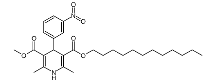 5-n-dodecyl 3-methyl 2,6-dimethyl-4-(3-nitrophenyl)-1,4-dihydropyridine-3,5-dicarboxylate Structure