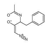 3-acetamido-1-diazonio-4-phenylbut-1-en-2-olate结构式