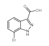 7-溴-1h-吲唑-3-羧酸结构式