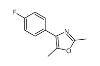 4-(4-fluorophenyl)-2,5-dimethyl-1,3-oxazole Structure