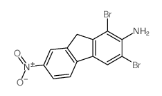 9H-Fluoren-2-amine,1,3-dibromo-7-nitro-结构式