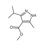 methyl 5-methyl-3-propan-2-yl-1H-pyrazole-4-carboxylate Structure