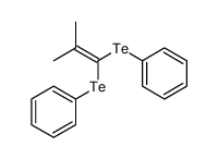 (2-methyl-1-phenyltellanylprop-1-enyl)tellanylbenzene结构式