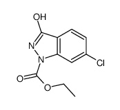 ETHYL 6-CHLORO-3-OXO-2,3-DIHYDRO-1H-INDAZOLE-1-CARBOXYLATE结构式