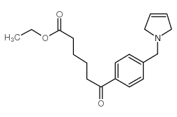 ETHYL 6-OXO-6-[4-(3-PYRROLINOMETHYL)PHENYL]HEXANOATE结构式