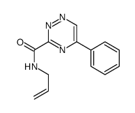 5-phenyl-N-prop-2-enyl-1,2,4-triazine-3-carboxamide结构式