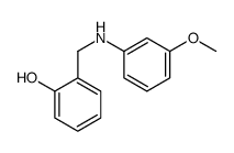 2-{[(3-甲氧基苯基)氨基]甲基}苯酚结构式