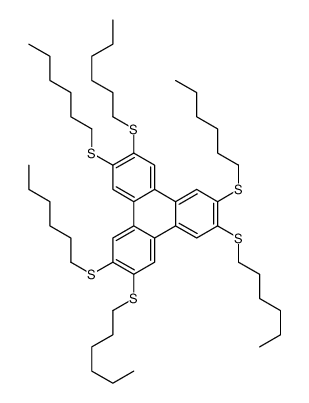 2,3,6,7,10,11-hexakis(hexylsulfanyl)triphenylene Structure