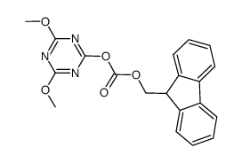 9-fluorenylmethyl 4,6-dimethoxy-1,3,5-triazinyl carbonate Structure