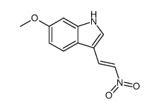 6-methoxy-3-(2-nitro-vinyl)-indole结构式