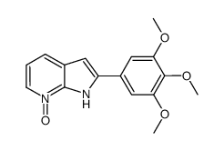 2-(3,4,5-trimethoxyphenyl)-1H-pyrrolo[2,3-b]pyridine 7-oxide结构式