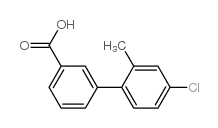 间(2-甲基-4-氯苯基)苯甲酸结构式