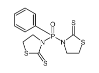 3,3'-(Phenylphosphinylidene)bis-2-thiazolidinethione Structure