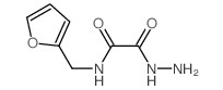 N-(2-呋喃基甲基)-2-肼基-2-氧代乙酰胺结构式