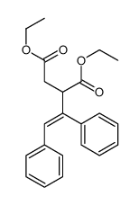 diethyl 2-(1,2-diphenylethenyl)butanedioate Structure