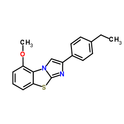 2-(4-Ethylphenyl)-5-methoxyimidazo[2,1-b][1,3]benzothiazole结构式
