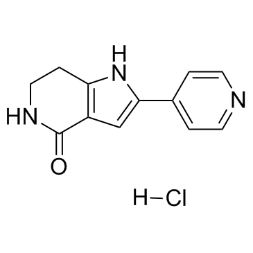 1,5,6,7-四氢-2-(4-吡啶基)-4H-吡咯并[3,2-c]吡啶-4-酮盐酸盐结构式