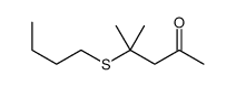 4-(butylthio)-4-methylpentan-2-one结构式
