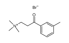 N,N,N-trimethyl-3-oxo-3-(m-tolyl)propan-1-aminium bromide Structure