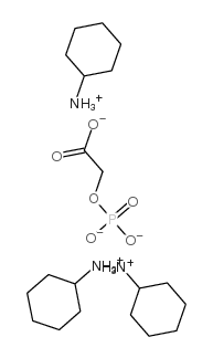tris(cyclohexylammonium) (phosphonatooxy)acetate结构式