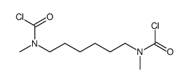 1,6-己烷二基双[甲基氨基甲酰氯]结构式