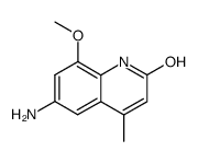 6-amino-8-methoxy-4-methylquinolin-2-ol结构式
