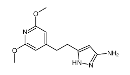 5-(2-(2,6-dimethoxypyridin-4-yl)ethyl)-1H-pyrazol-3-amine Structure