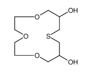 9,13-dihydroxy-1,4,7-trioxa-11-thiacyclotetradecane Structure
