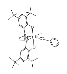 [(OC6H2-(t-Bu)2-4,6)2(SC2H4S)TiMe(OPh)] Structure