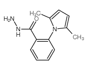 2-(2,5-二甲基-1H-吡咯-1-基)苯碳酰肼结构式