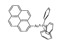 [gold(I)(1-pyryl)(triphenylphosphine)]结构式
