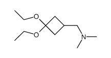 Cyclobutanone, 3-(dimethylaminomethyl)-, diethyl acetal (6CI) Structure