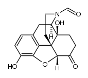 Morphinan-​17-​carboxaldehyde, 4,​5-​epoxy-​3,​14-​dihydroxy-​6-​oxo-​, (5α)​ structure