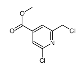 methyl 2-chloro-6-(chloromethyl)pyridine-4-carboxylate结构式