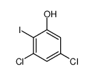 3,5-Dichloro-2-iodophenol结构式