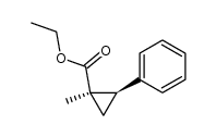 ethyl 2-phenyl-1-methyl-cyclopropane-1-carboxylate Structure