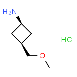 cis-3-(methoxymethyl)cyclobutan-1-amine hydrochloride Structure