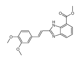 methyl 2-(3,4-dimethoxystyryl)benzimidazole-4-carboxylate Structure