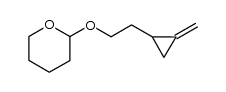 2-[2-(methylenecycloprop-2-yl)ethoxy]tetrahydro-2H-pyran结构式