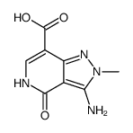 2H-Pyrazolo[4,3-c]pyridine-7-carboxylicacid,3-amino-4-hydroxy-2-methyl- Structure
