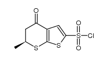(S)-6-methyl-4-oxo-5,6-dihydro-4H-thieno[2,3 -b]thiopyran-2-sulfonyl chloride结构式