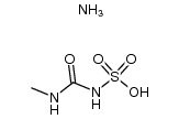 methylcarbamoyl-amidosulfuric acid , ammonium salt结构式
