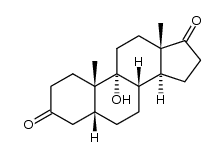 9alpha-hydroxy-5beta-androstane-3,17-dione结构式