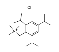 trimethyl-(2,4,6-triisopropyl-benzyl)-ammonium, chloride结构式